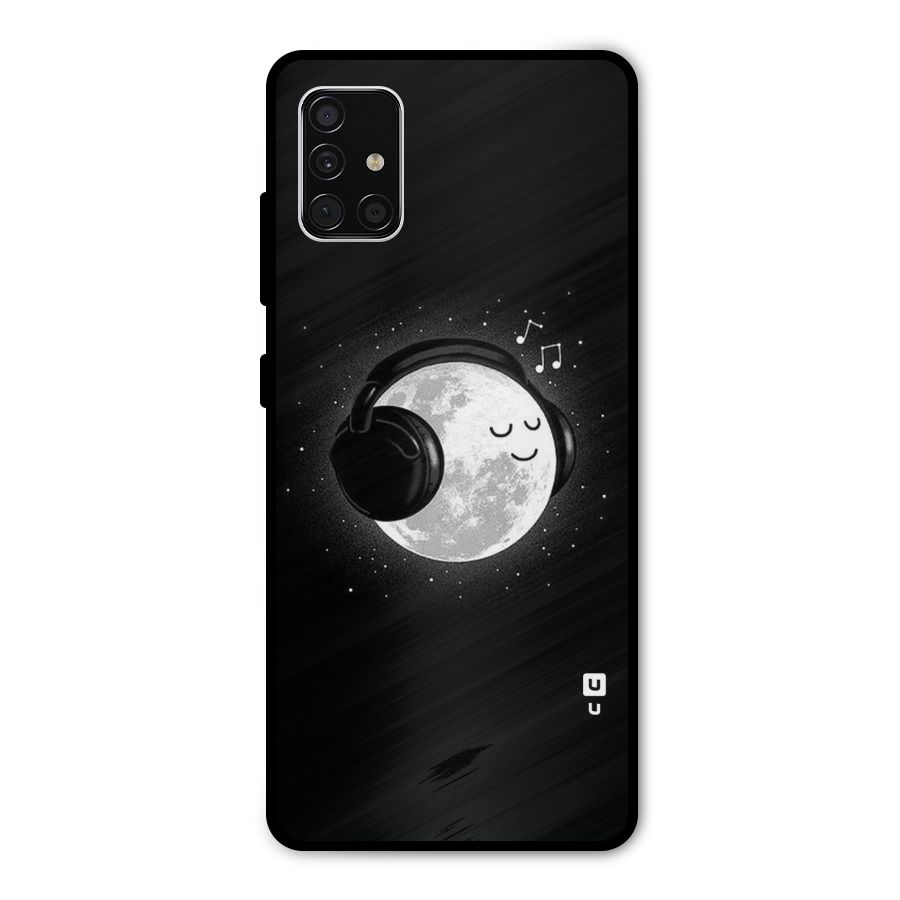 Music World Enjoying Metal Back Case for Galaxy A51