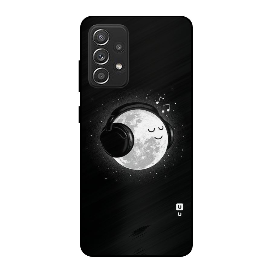 Music World Enjoying Metal Back Case for Galaxy A52s 5G