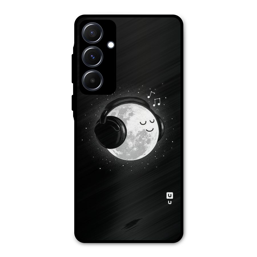 Music World Enjoying Metal Back Case for Galaxy A55