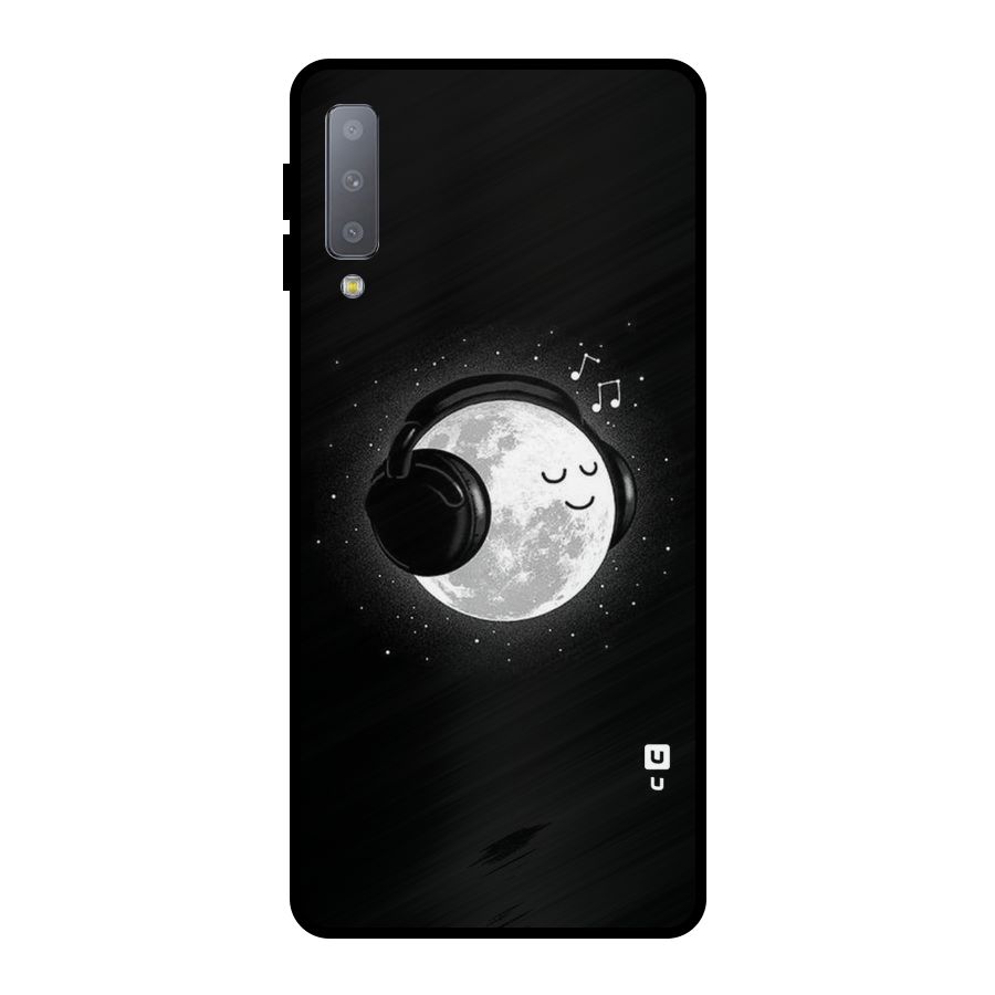 Music World Enjoying Metal Back Case for Galaxy A7 (2018)