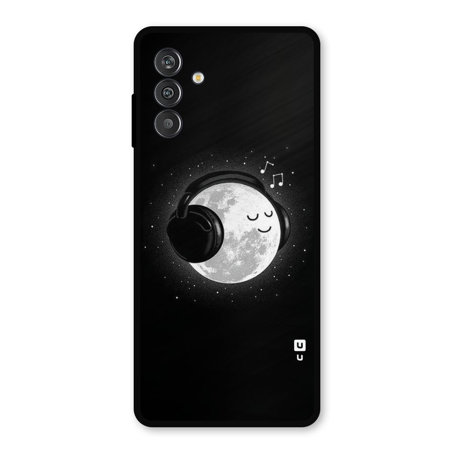Music World Enjoying Metal Back Case for Galaxy F13