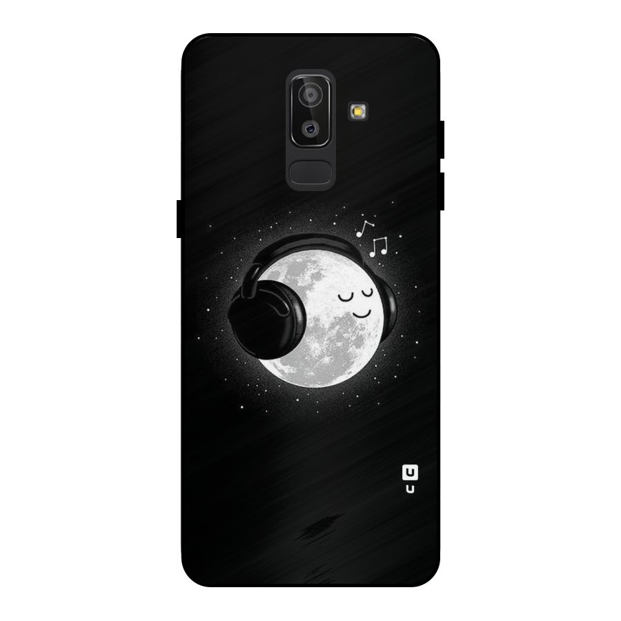 Music World Enjoying Metal Back Case for Galaxy J8