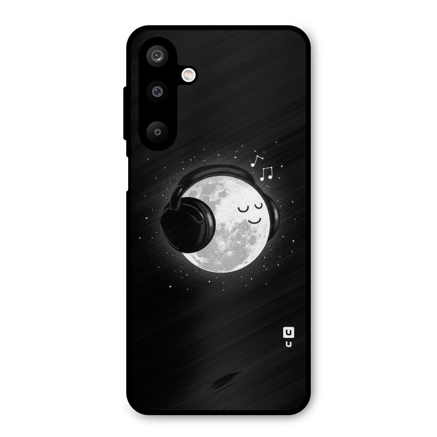 Music World Enjoying Metal Back Case for Galaxy M16