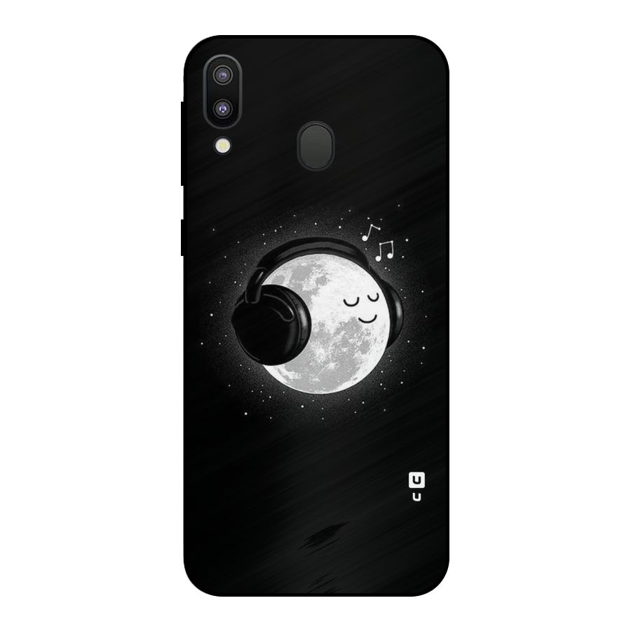 Music World Enjoying Metal Back Case for Galaxy M20