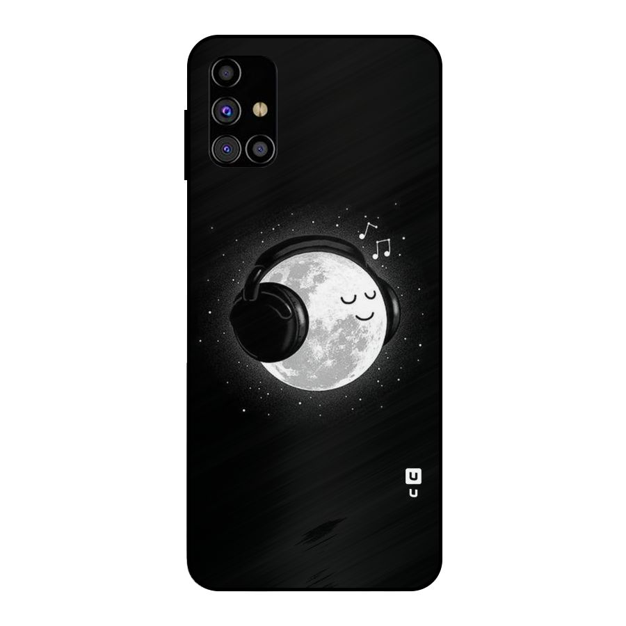 Music World Enjoying Metal Back Case for Galaxy M31s