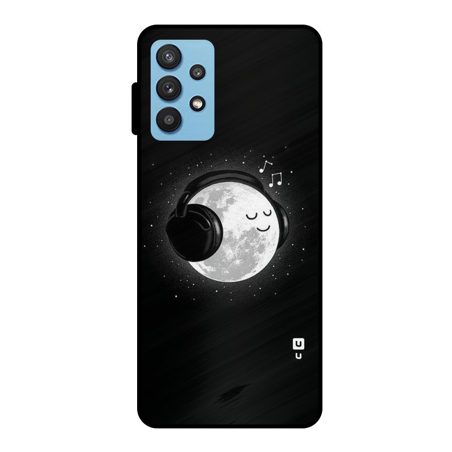 Music World Enjoying Metal Back Case for Galaxy M32 5G