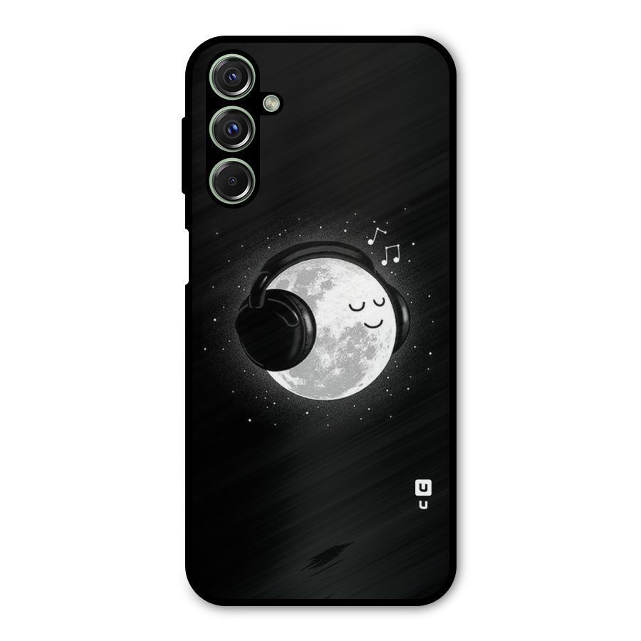 Music World Enjoying Metal Back Case for Galaxy M34
