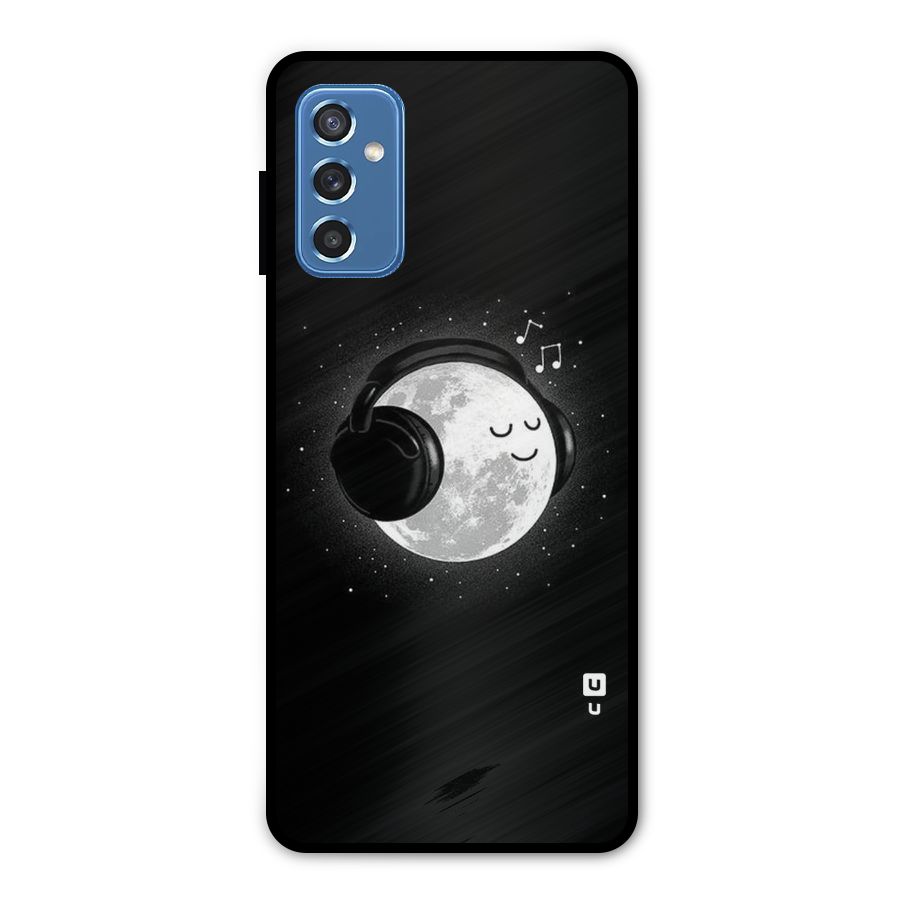 Music World Enjoying Metal Back Case for Galaxy M52 5G