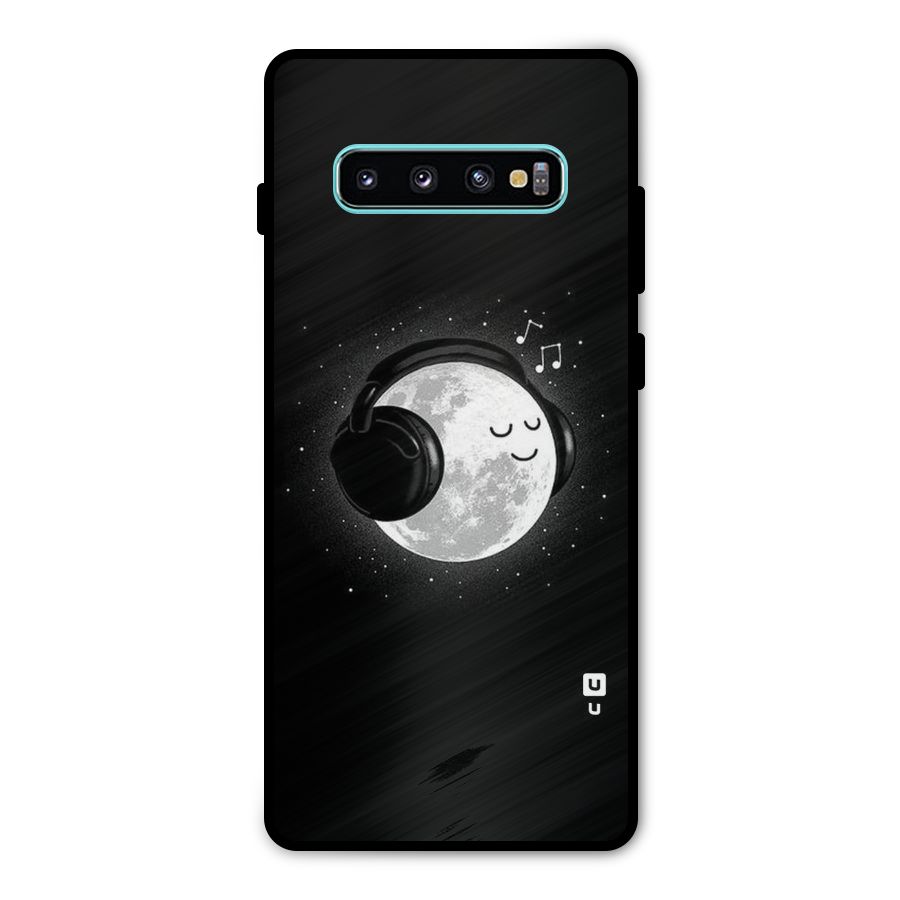 Music World Enjoying Metal Back Case for Galaxy S10 Plus