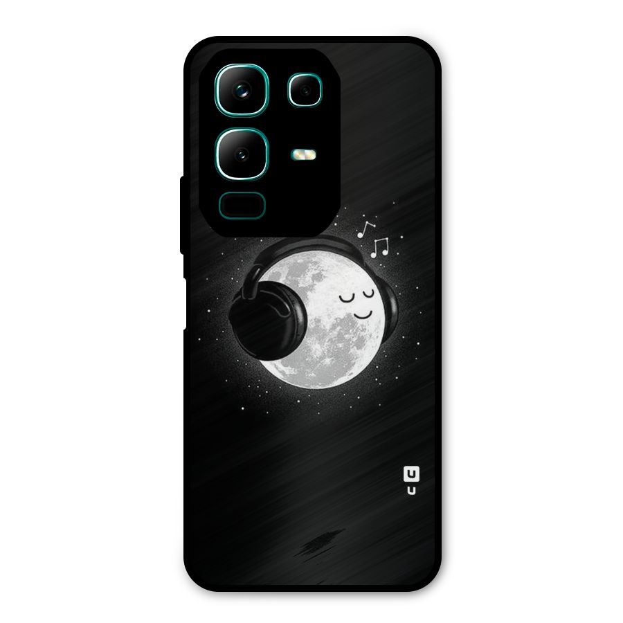 Music World Enjoying Metal Back Case for Infinix Note 50x