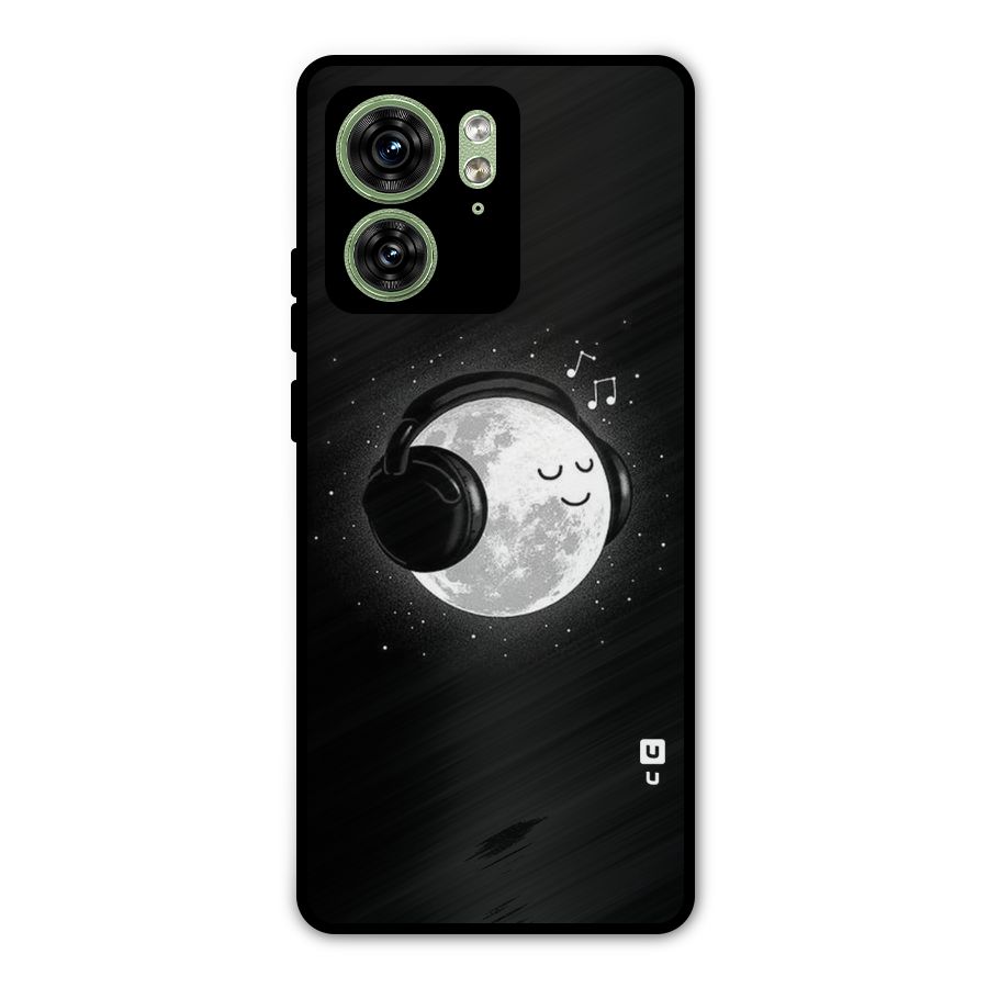 Music World Enjoying Metal Back Case for Motorola Edge 40 5G