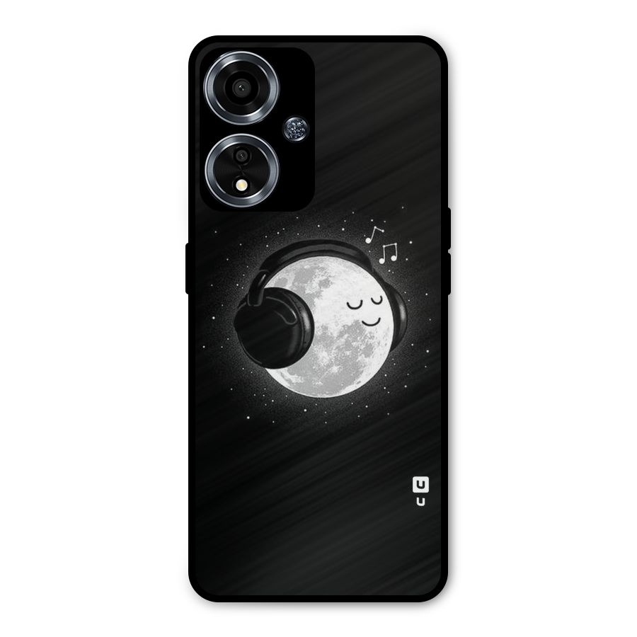 Music World Enjoying Metal Back Case for Oppo A59
