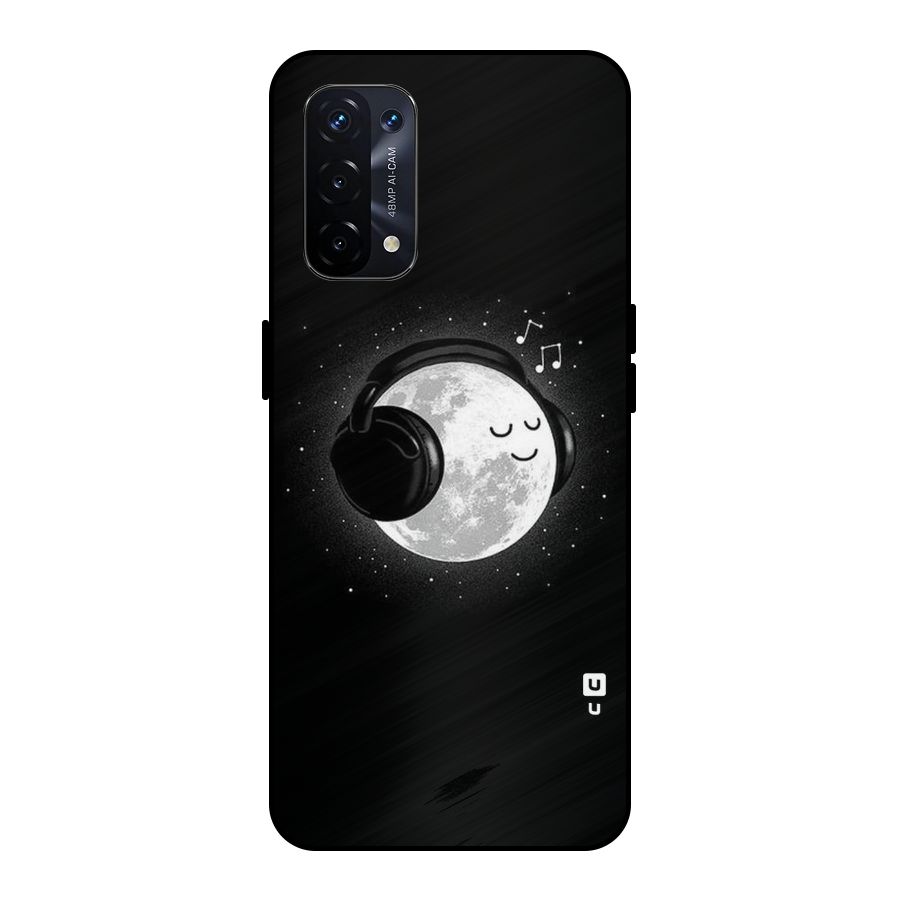 Music World Enjoying Metal Back Case for Oppo A74 5G