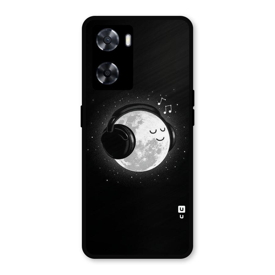 Music World Enjoying Metal Back Case for Oppo A77s