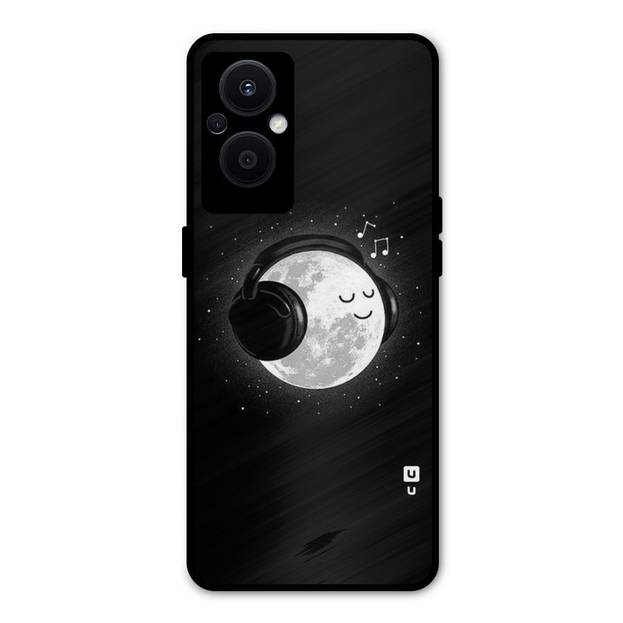 Music World Enjoying Metal Back Case for Oppo F21 Pro 5G
