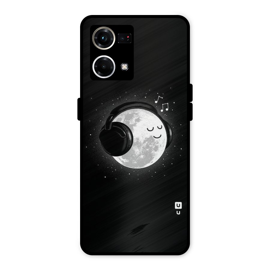 Music World Enjoying Metal Back Case for Oppo F21s Pro 4G