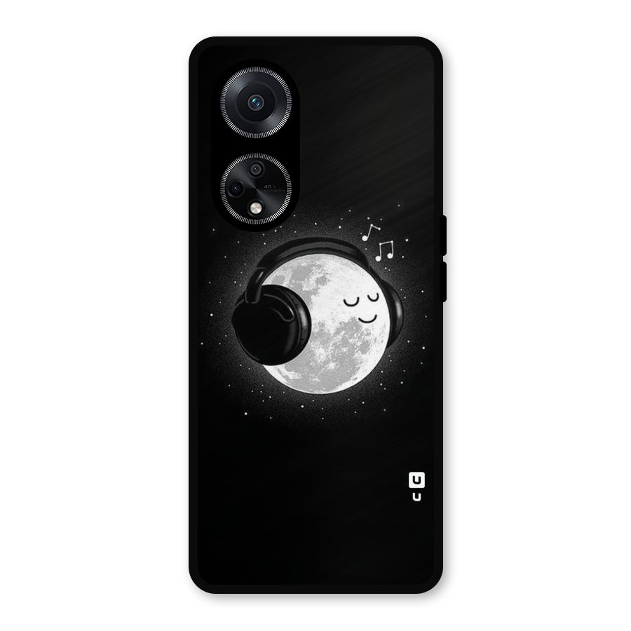 Music World Enjoying Metal Back Case for Oppo F23