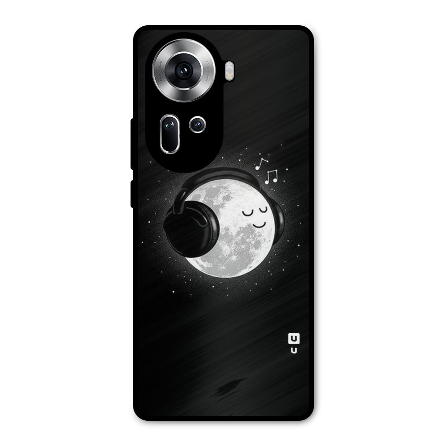 Music World Enjoying Metal Back Case for Oppo Reno11 5G