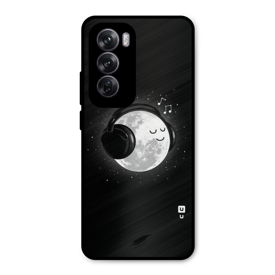 Music World Enjoying Metal Back Case for Oppo Reno12 Pro