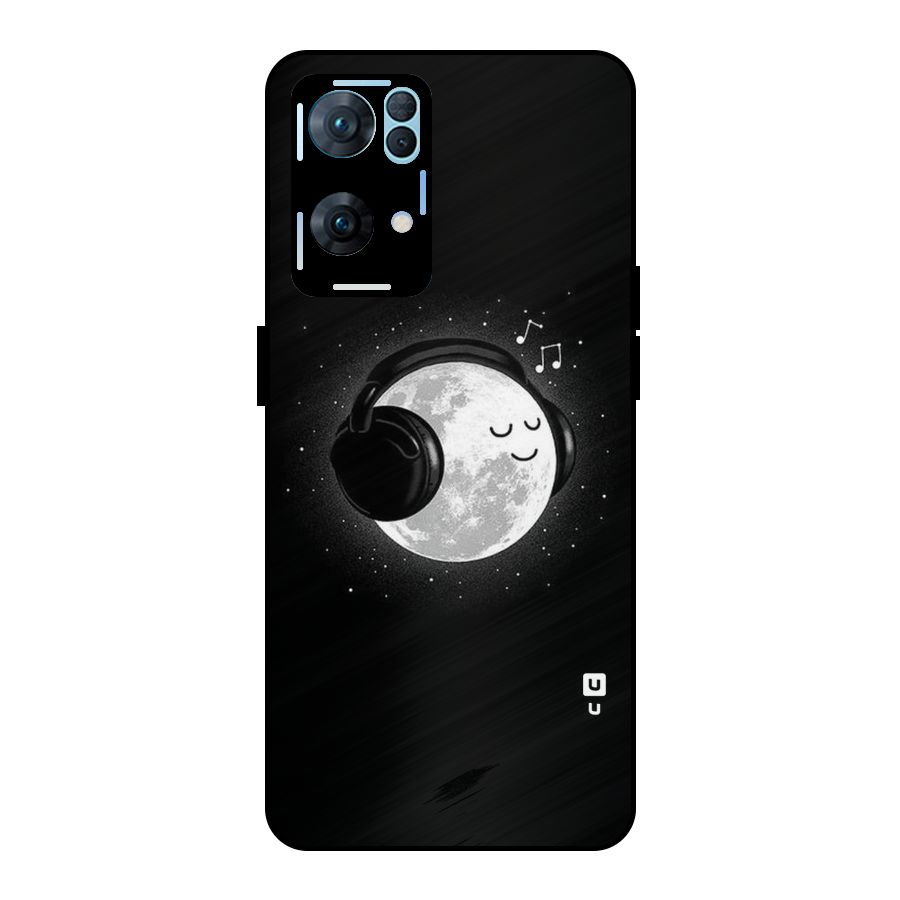 Music World Enjoying Metal Back Case for Oppo Reno7 Pro 5G