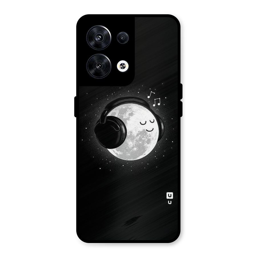 Music World Enjoying Metal Back Case for Oppo Reno8 5G