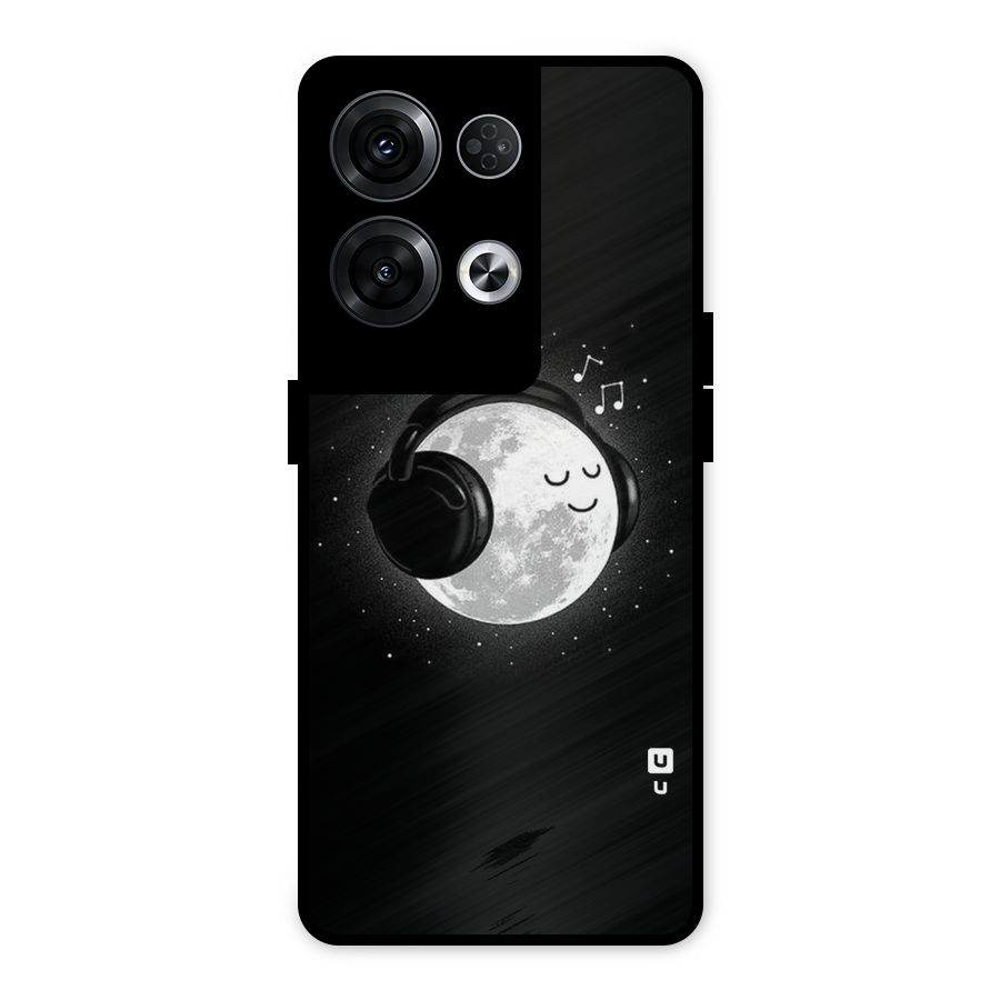 Music World Enjoying Metal Back Case for Oppo Reno8 Pro 5G