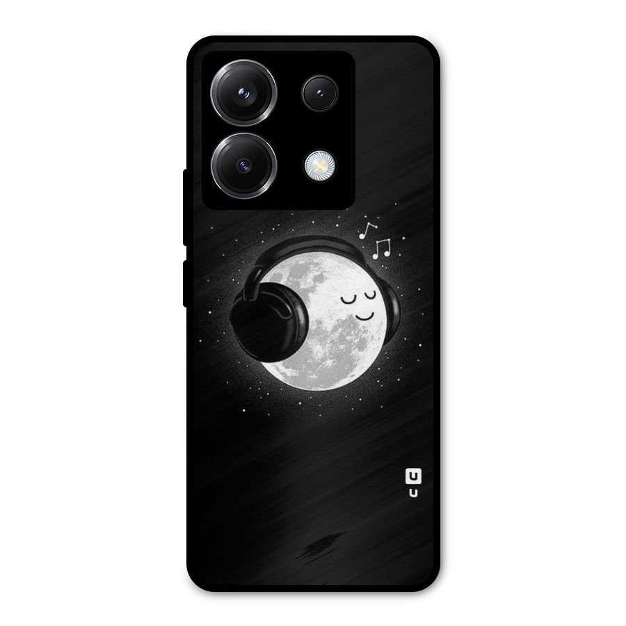 Music World Enjoying Metal Back Case for Poco X6