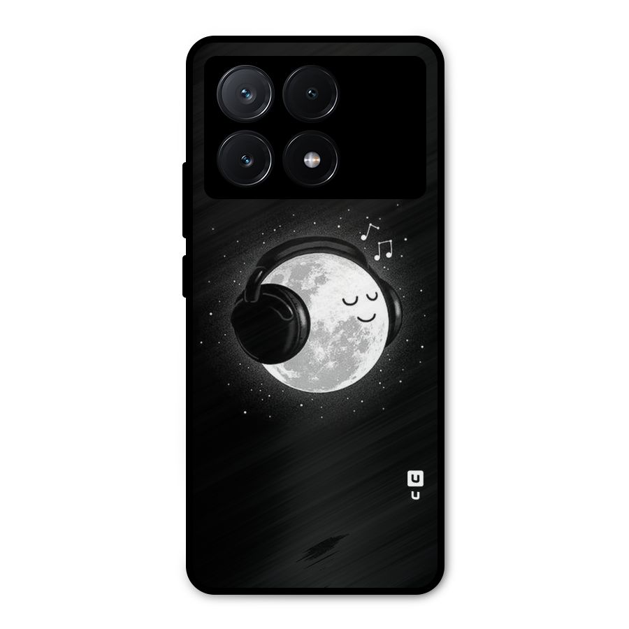 Music World Enjoying Metal Back Case for Poco X6 Pro