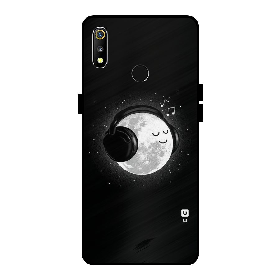 Music World Enjoying Metal Back Case for Realme 3i