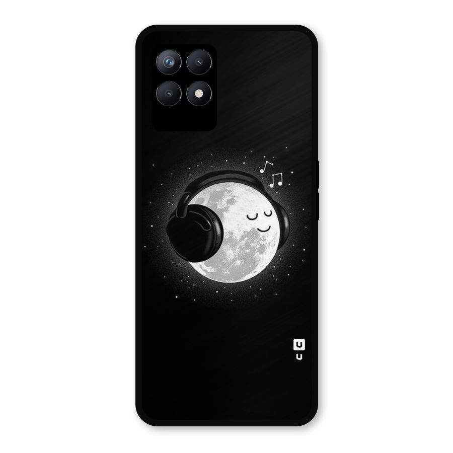 Music World Enjoying Metal Back Case for Realme 8i