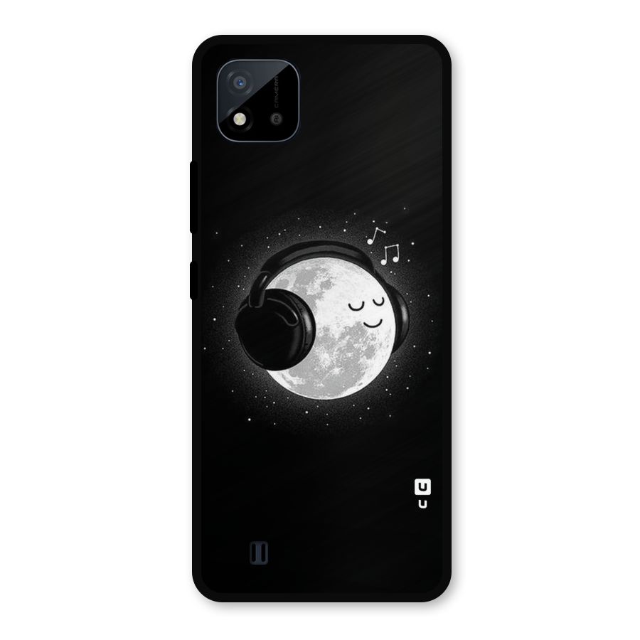Music World Enjoying Metal Back Case for Realme C11 2021