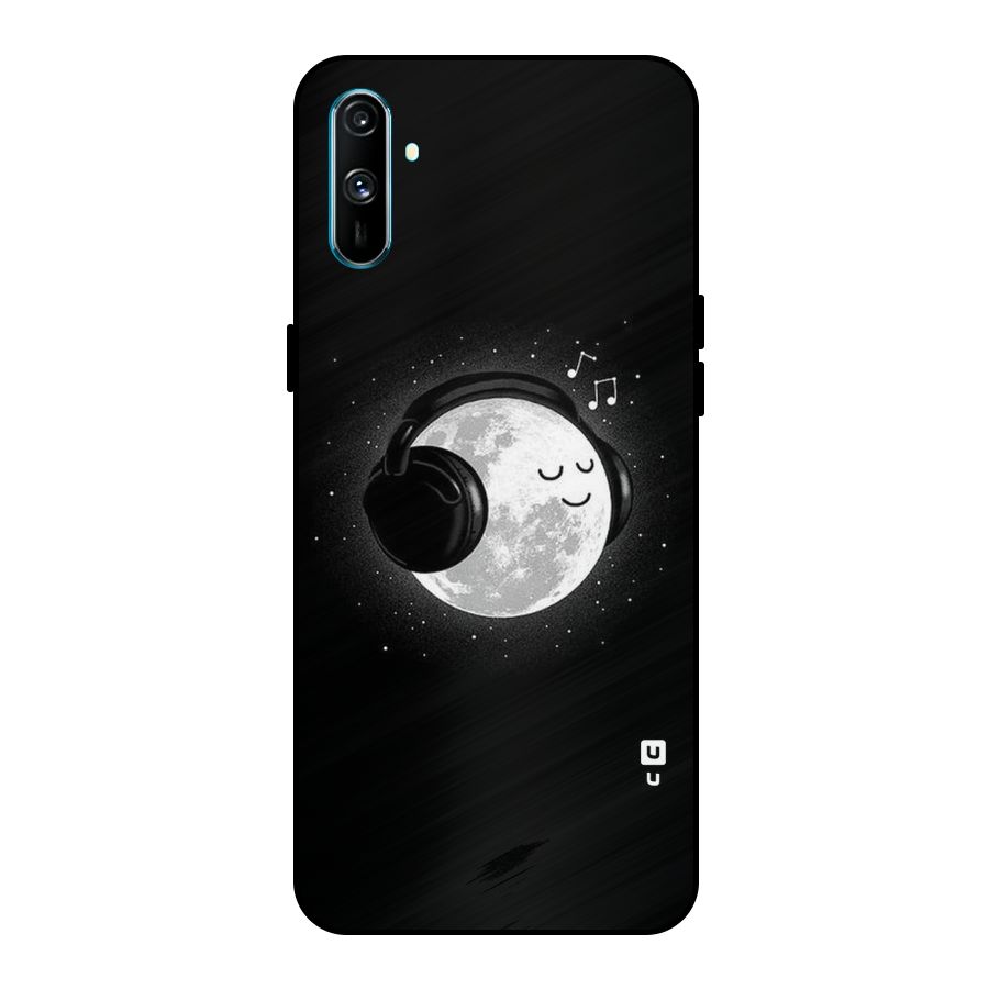 Music World Enjoying Metal Back Case for Realme C3