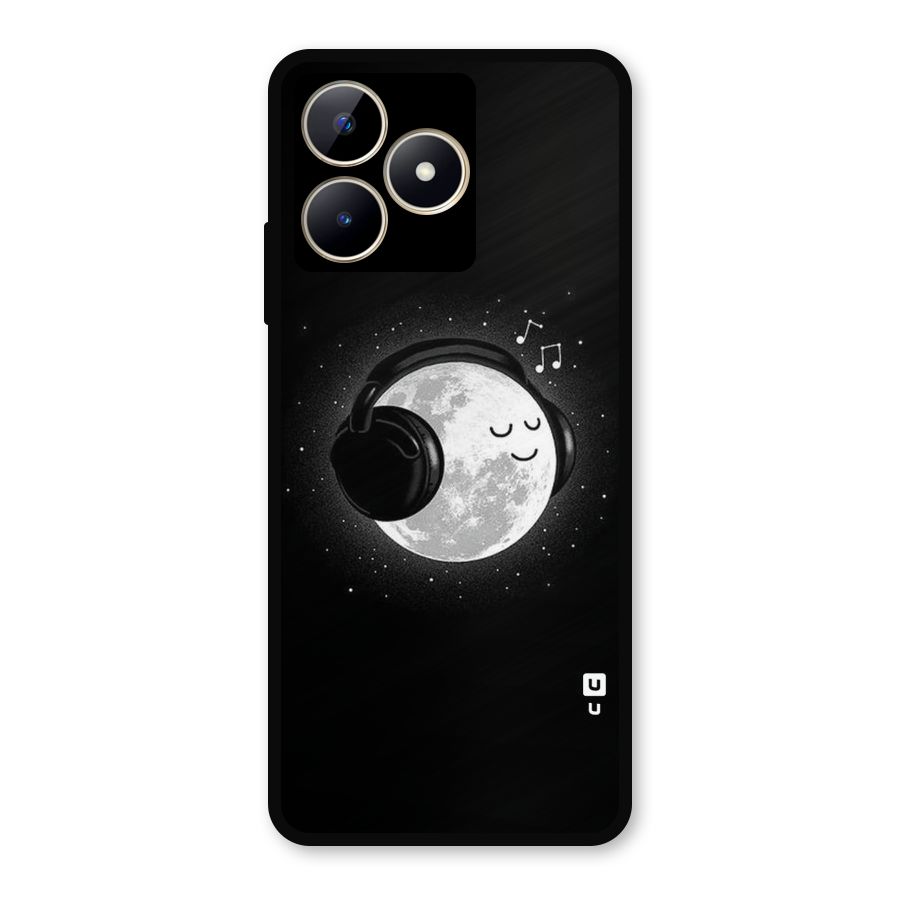 Music World Enjoying Metal Back Case for Realme Narzo N53