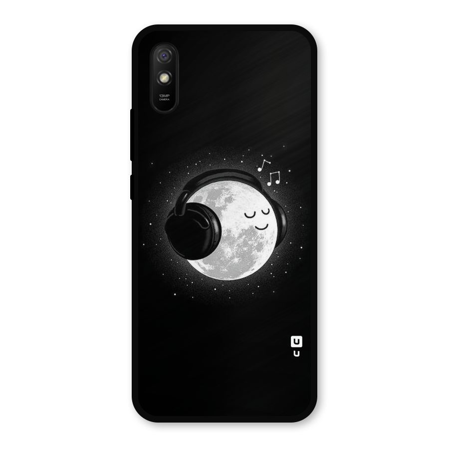 Music World Enjoying Metal Back Case for Redmi 9a