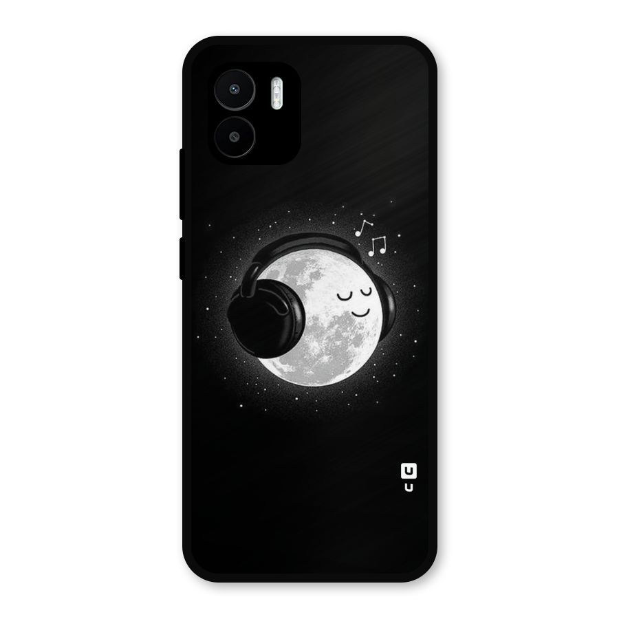 Music World Enjoying Metal Back Case for Redmi A2