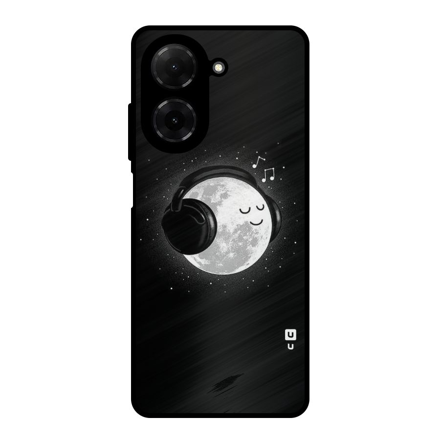Music World Enjoying Metal Back Case for Redmi A5 4G