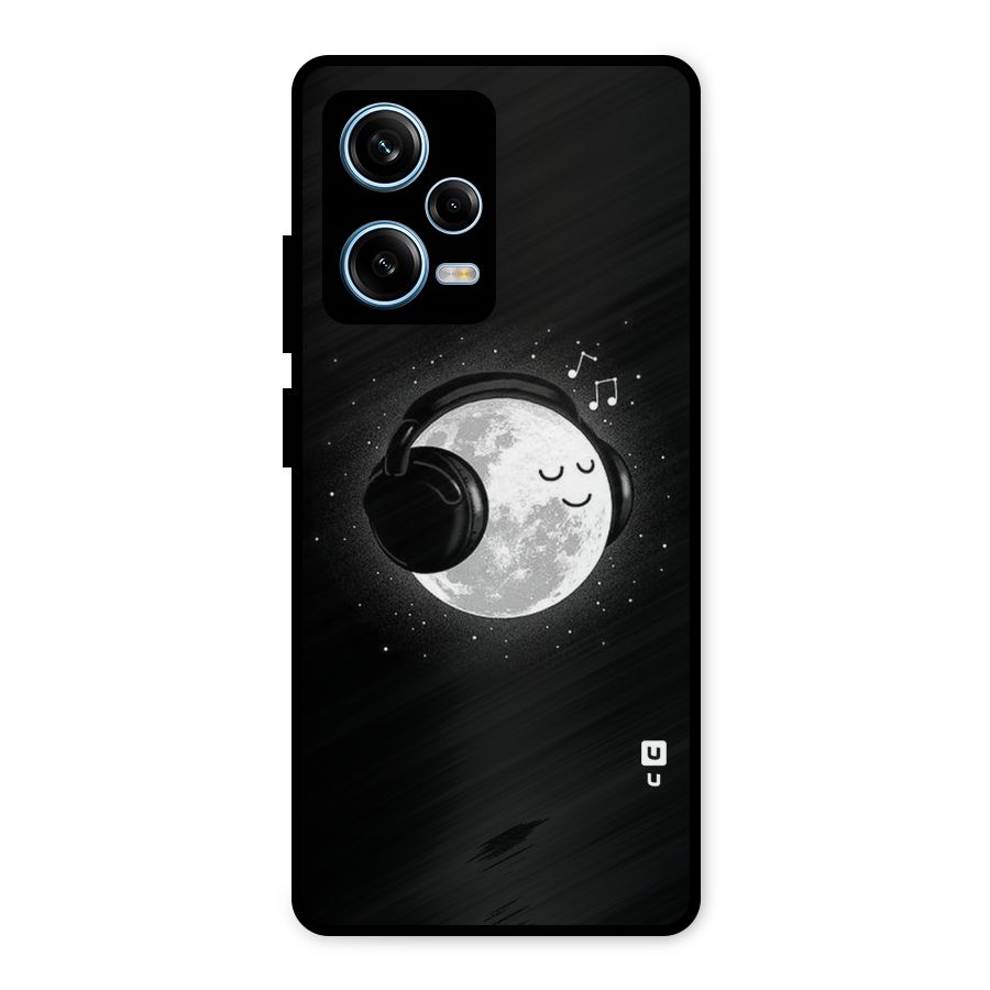 Music World Enjoying Metal Back Case for Redmi Note 12 Pro