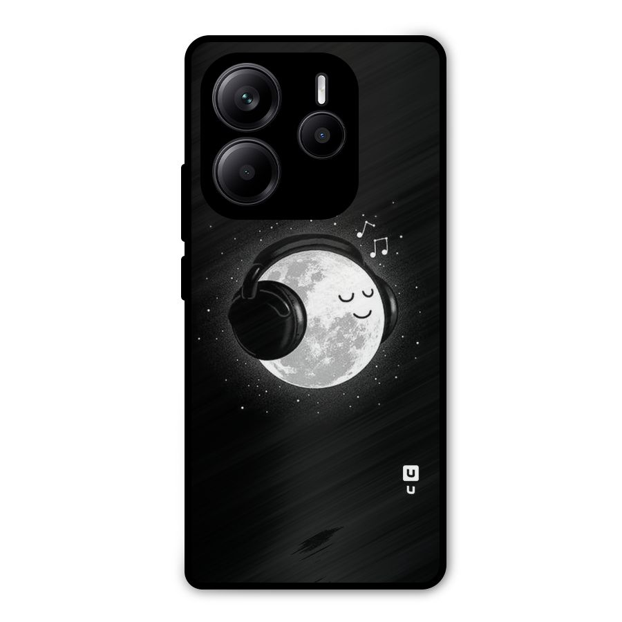 Music World Enjoying Metal Back Case for Redmi Note 14 5G