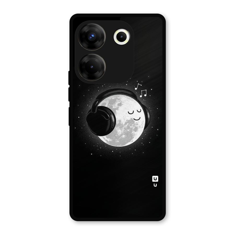 Music World Enjoying Metal Back Case for Tecno Camon 20 Pro