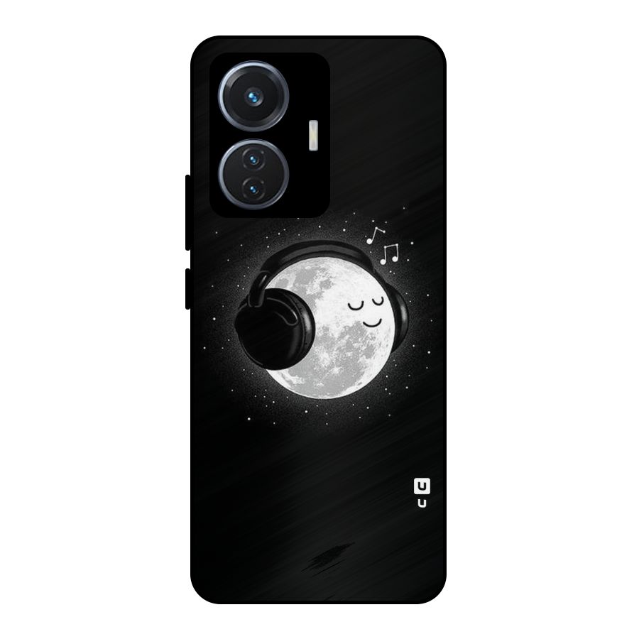 Music World Enjoying Metal Back Case for Vivo T1 44W