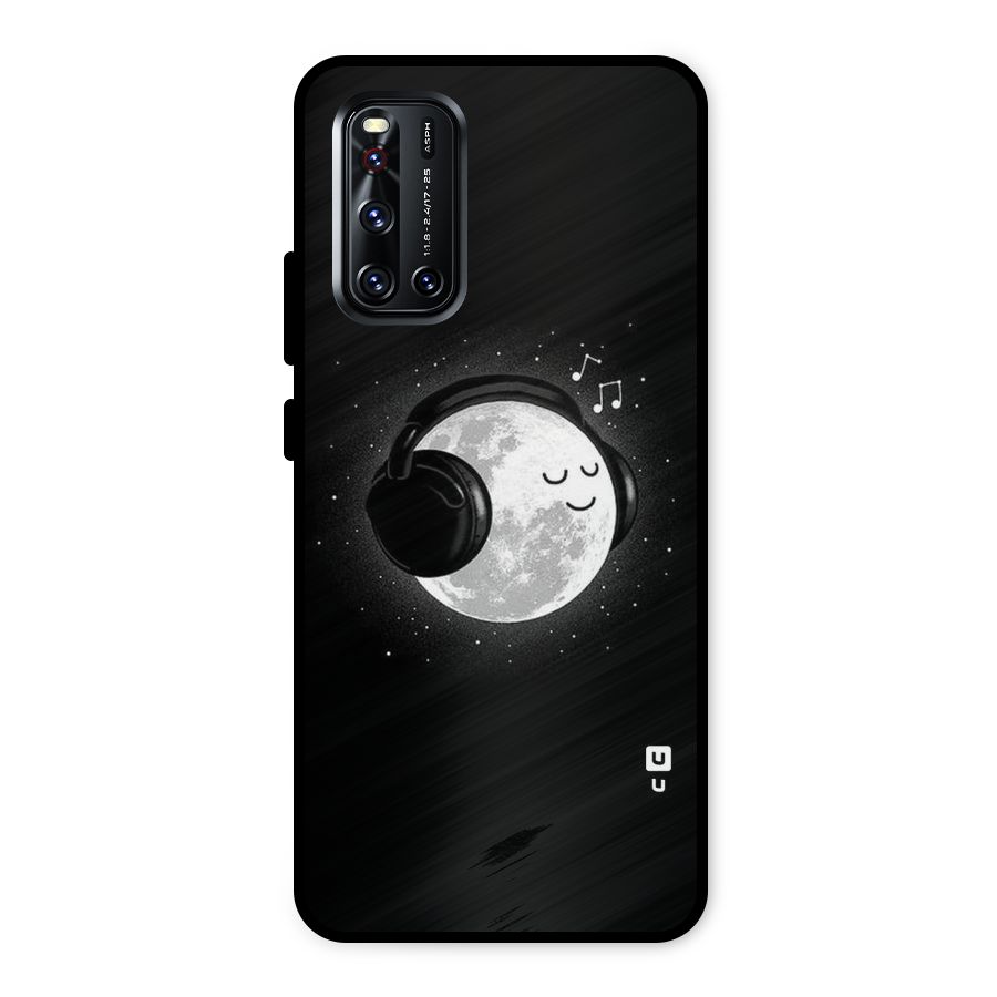 Music World Enjoying Metal Back Case for Vivo V19