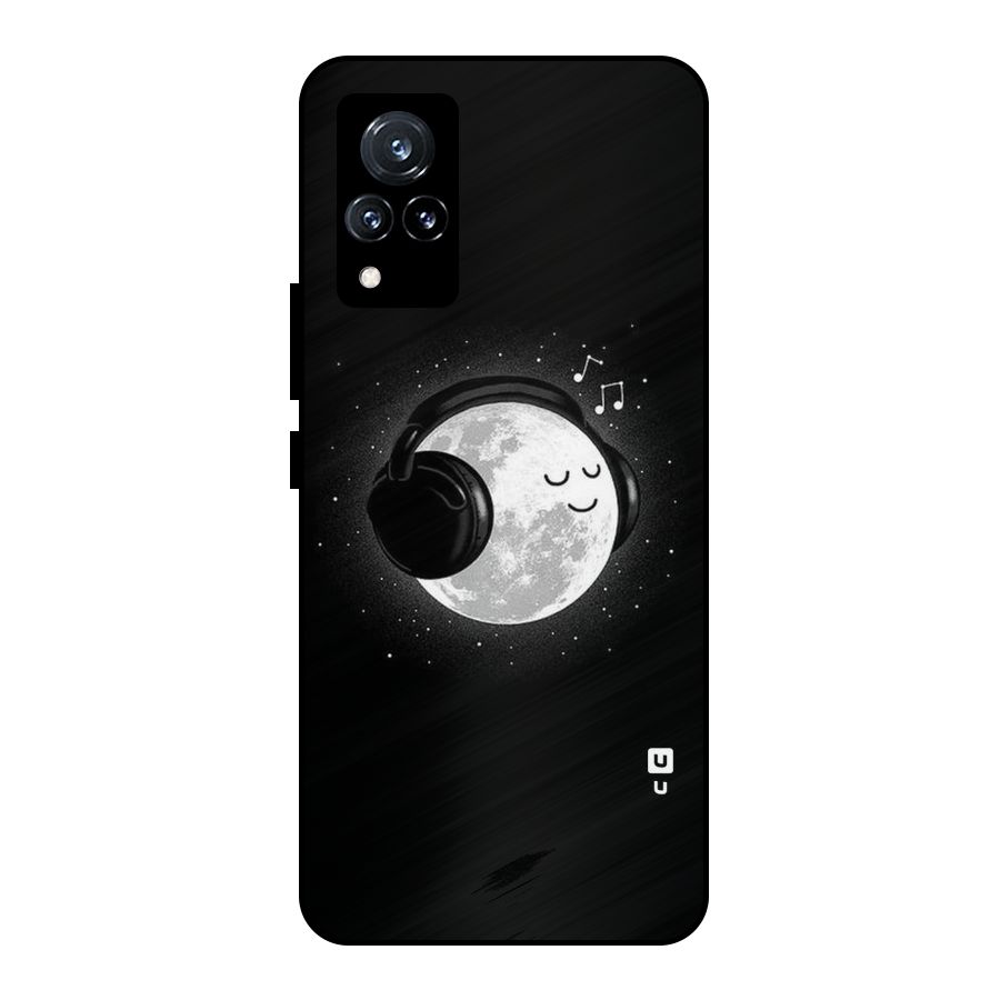 Music World Enjoying Metal Back Case for Vivo V21 5G