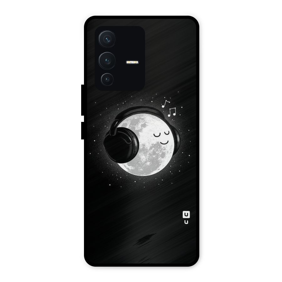 Music World Enjoying Metal Back Case for Vivo V23 5G