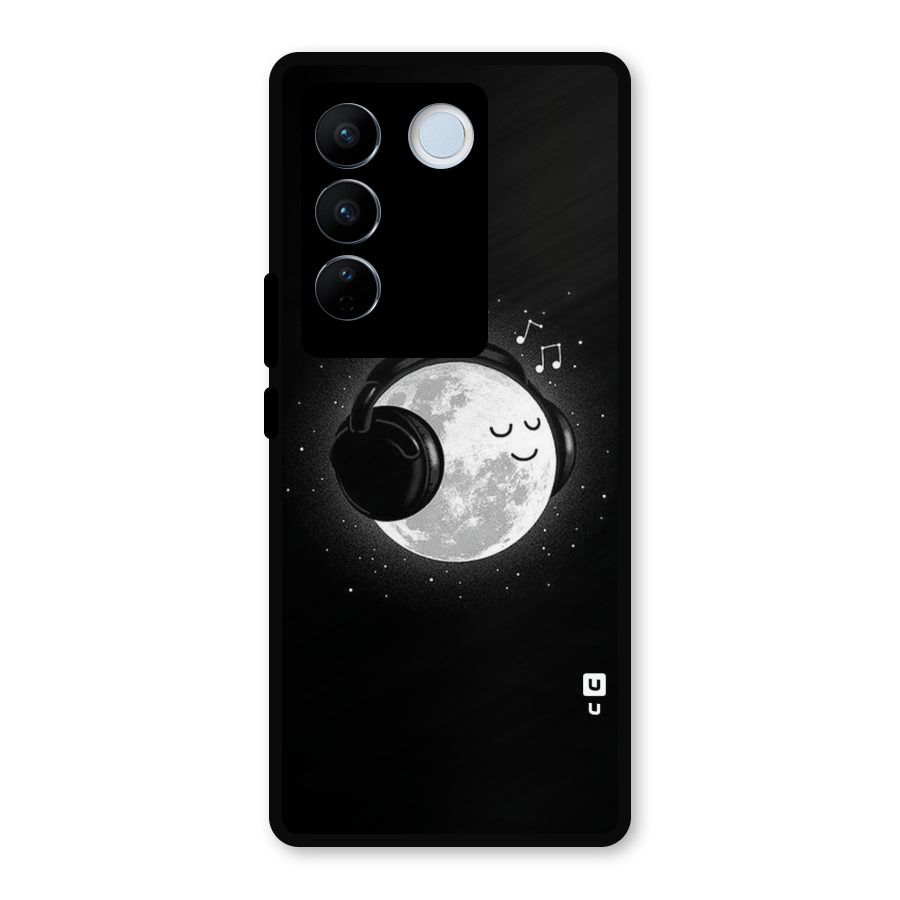 Music World Enjoying Metal Back Case for Vivo V27