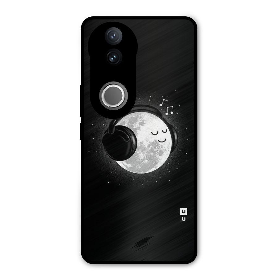 Music World Enjoying Metal Back Case for Vivo V50