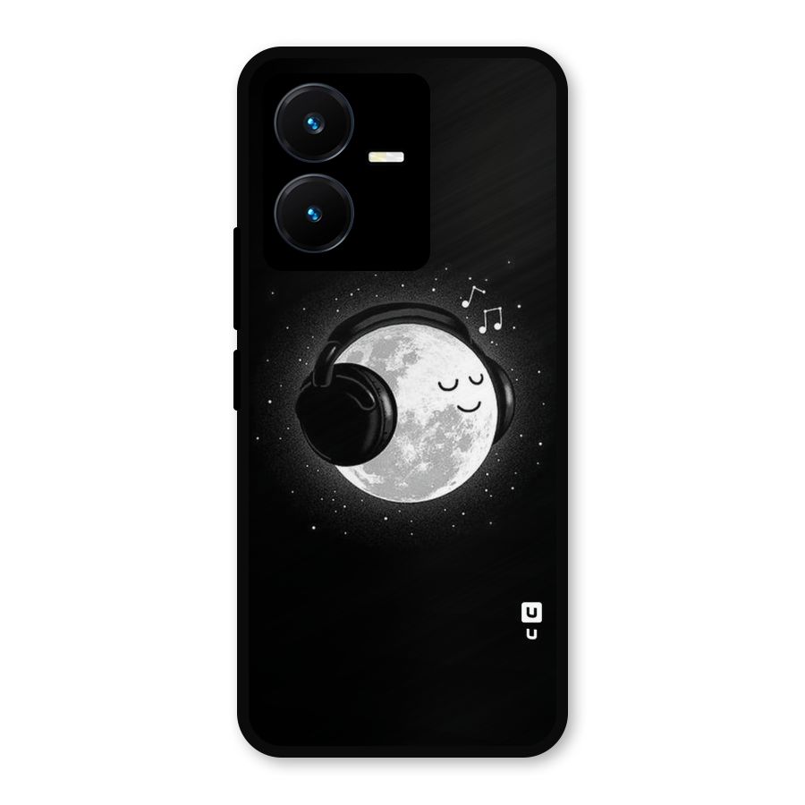 Music World Enjoying Metal Back Case for Vivo Y22
