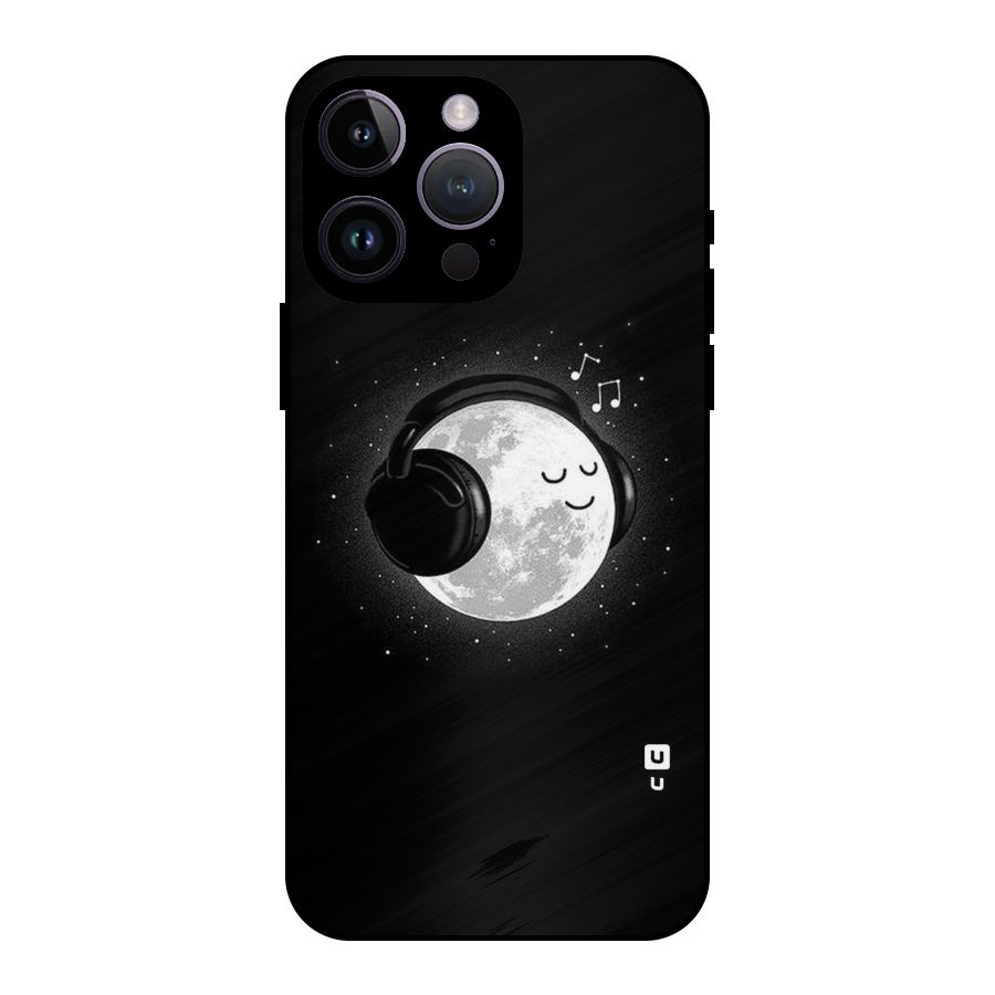 Music World Enjoying Metal Back Case for iPhone 14 Pro Max