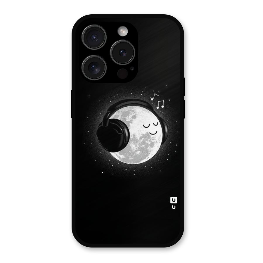 Music World Enjoying Metal Back Case for iPhone 15 Pro