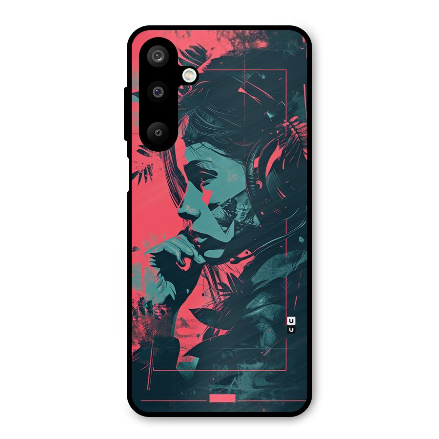 Musical Illustration Metal Back Case for Galaxy M16