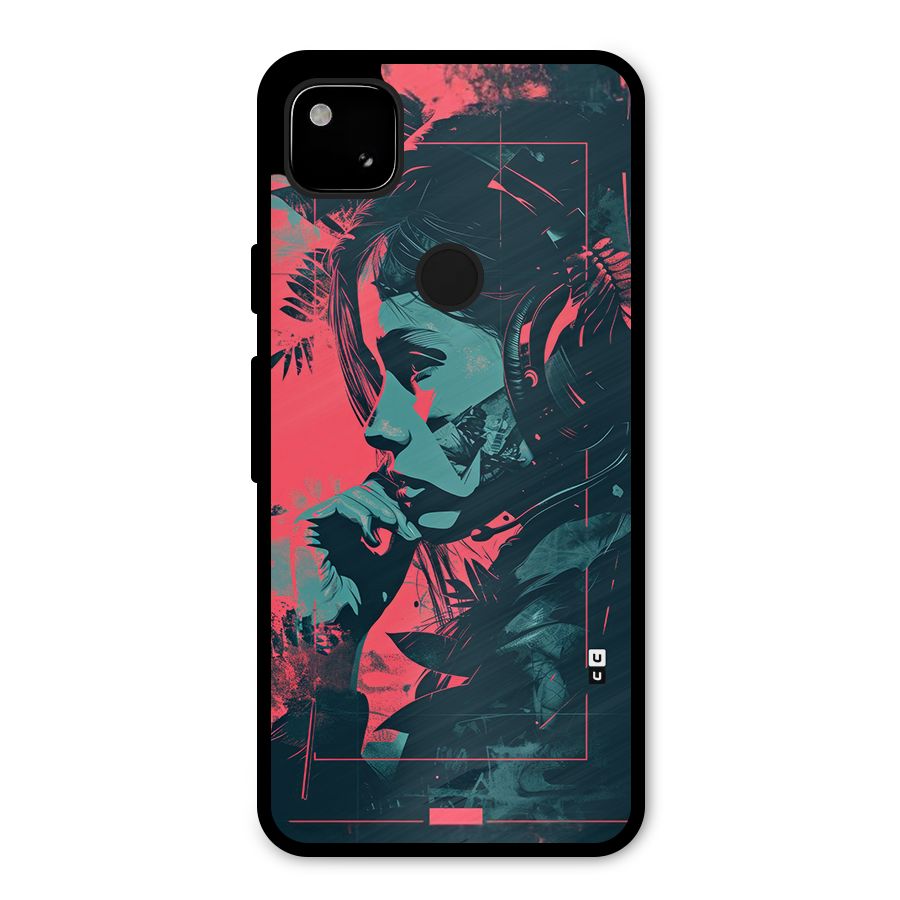 Musical Illustration Metal Back Case for Google Pixel 4a